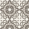 D_Segni Chalk/Mud/Midnight/Sand Blend 8x8 Parisian Decorative Tile Matte