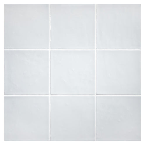 TrueTones Ceramics Hint Of Grey Gloss 4-1/2x4-1/2 Zelli Field Tile Gloss