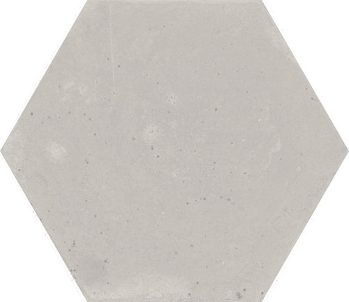 Love Affairs Concrete Light Grey 8x9 Hexagon Field Tile Matte