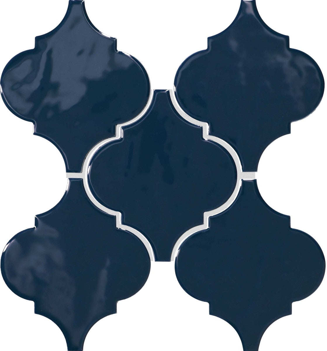 Playscapes Midnight Blue 6" Arabesque Wall Tile Glossy