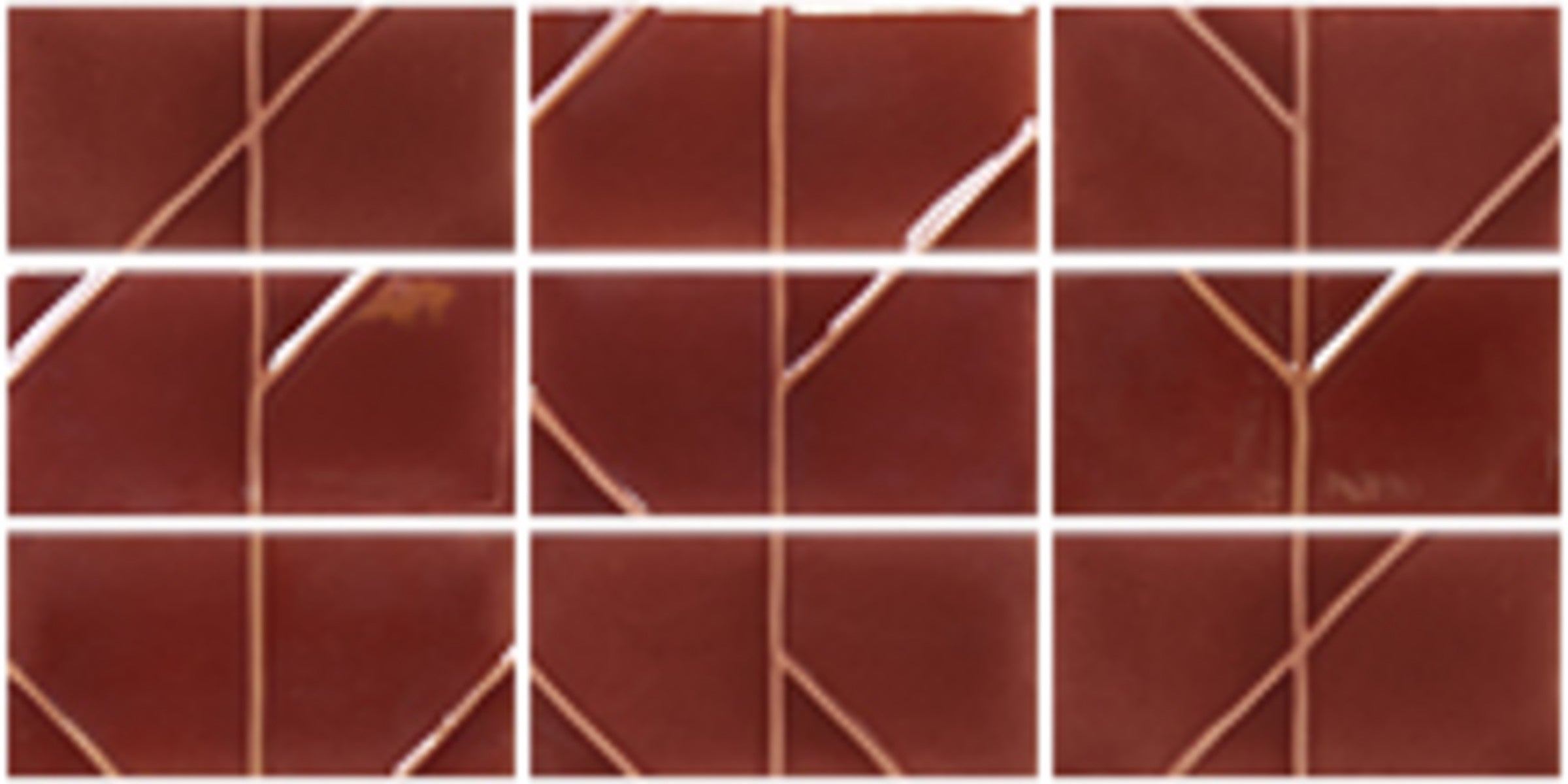 Yoko Bordo 3x5 Origami Decorative Tile