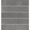 Love Affairs Petra Charcoal 4x20 Strip Field Tile Matte