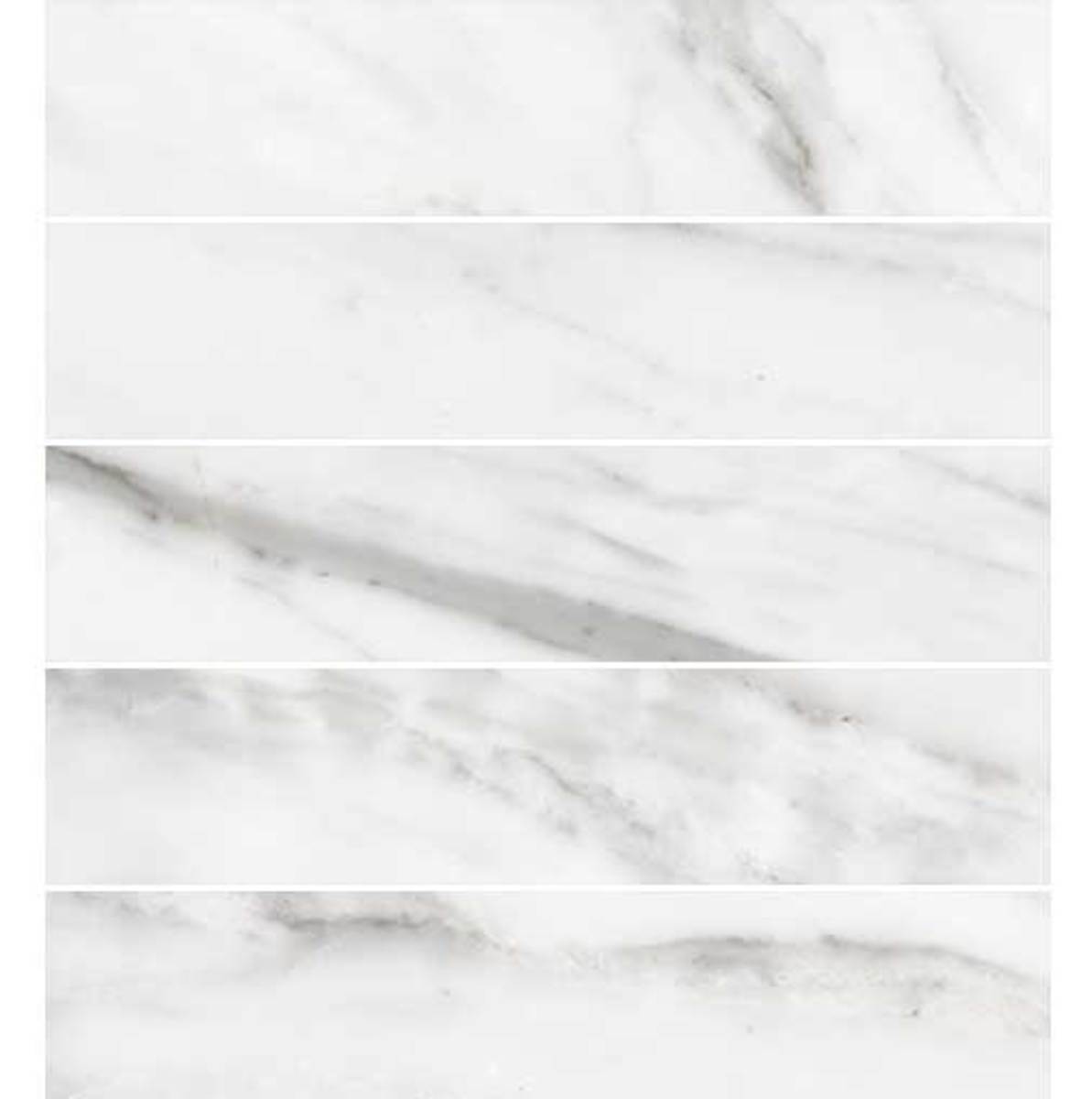 Love Affairs Calacatta 4x20 Strip Field Tile Matte