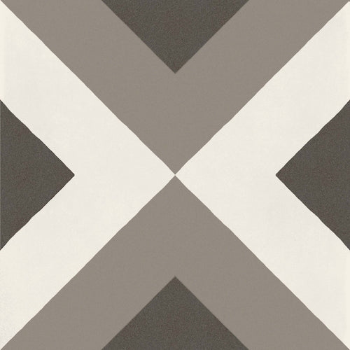 D_Segni Chalk/Mud/Midnight/Sand Blend 8x8 Double Diamond Decorative Tile Matte