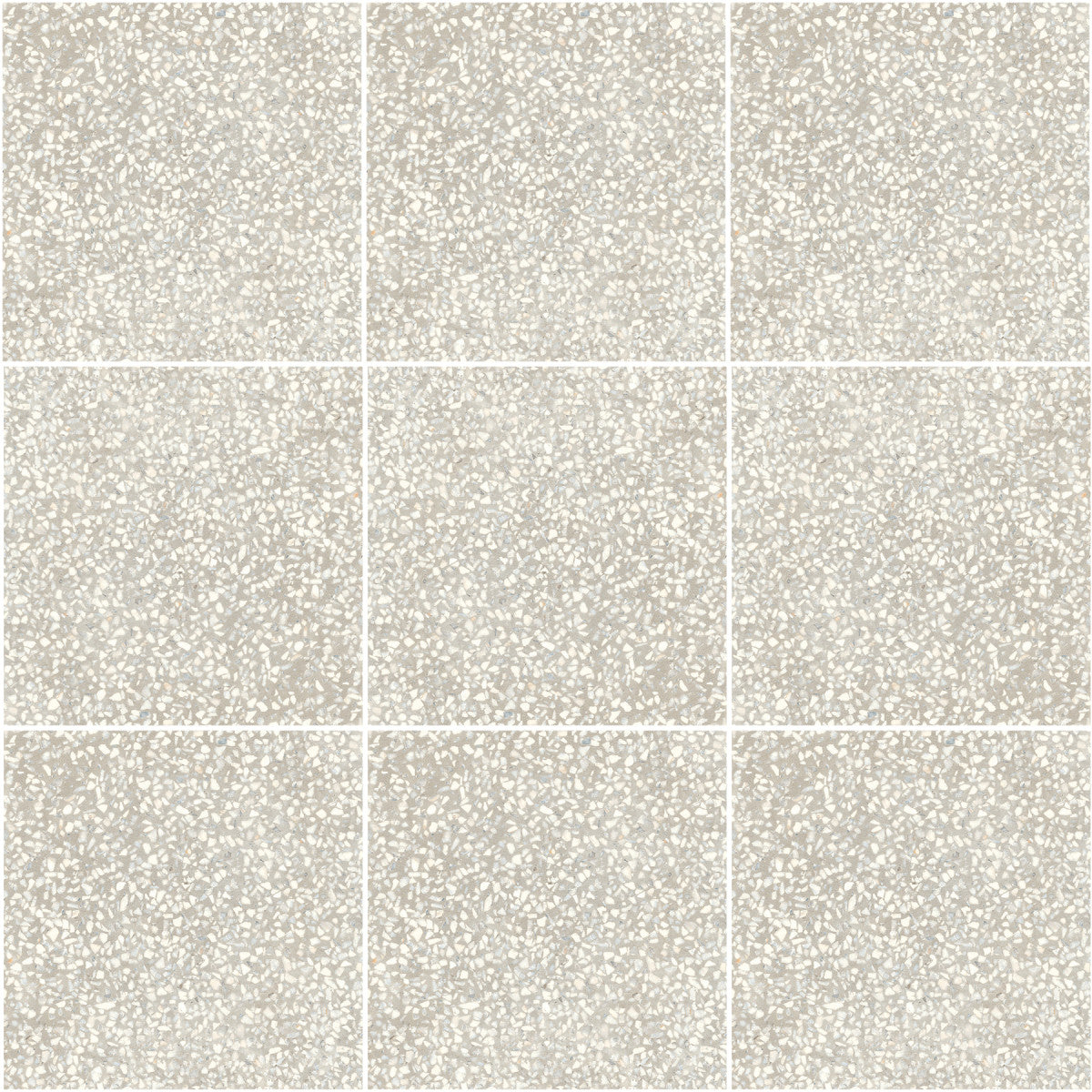 D_Segni Terrazzo White 8x8 Field Tile Matte