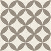 D_Segni Chalk/Mud Blend 8x8 Stella Decorative Tile Matte