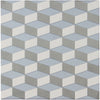 Encaustic Echoes Lapis 8x8 Trek Decorative Tile