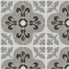 D_Segni Terrazzo Fleur-De-Lis 8x8 Fluer-De-Lis Decorative Tile Matte