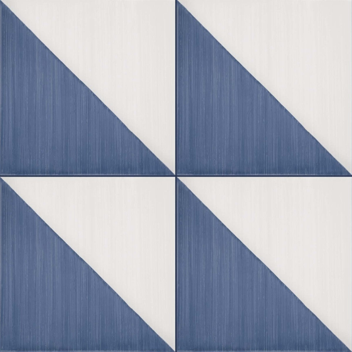 Scenario Blu 8x8 Triangle Decorative Tile Matte