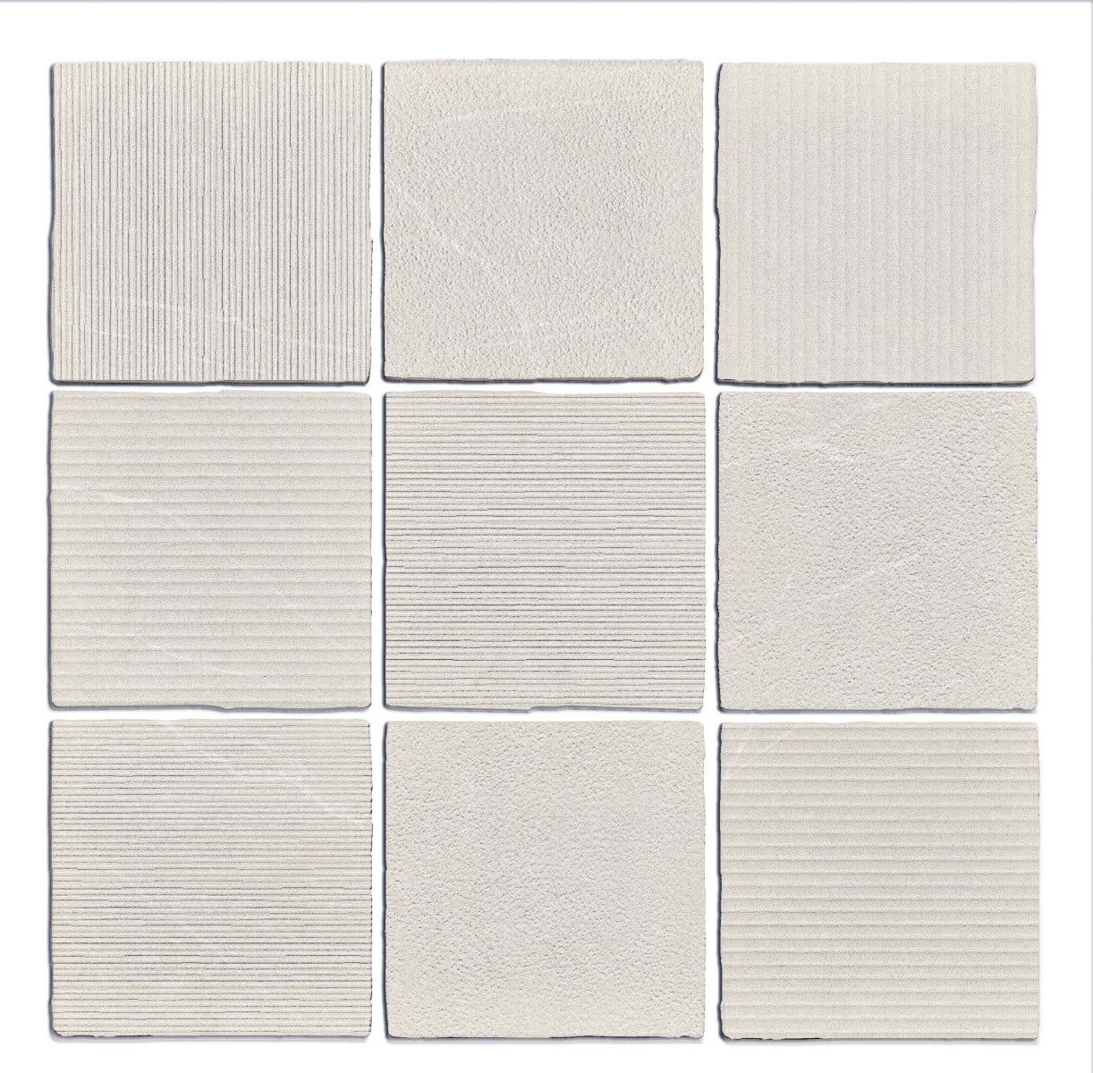 Gea Linen 5x5 Carved Decorative Tile Matte