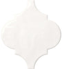 Playscapes Meringue 6" Arabesque Wall Tile Glossy