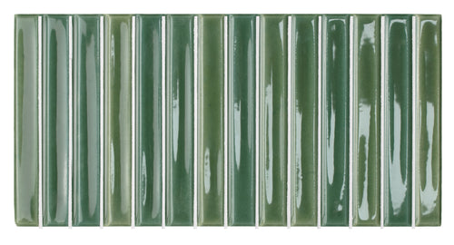 Colour Notes Fennel 5x10 Bars Decorative Tile Glossy