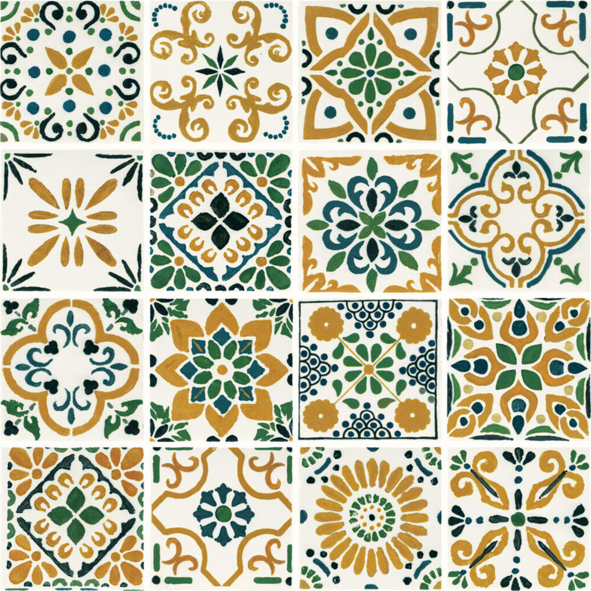 Cotto Revival Marbella 4x4 Decorative Tile Glossy