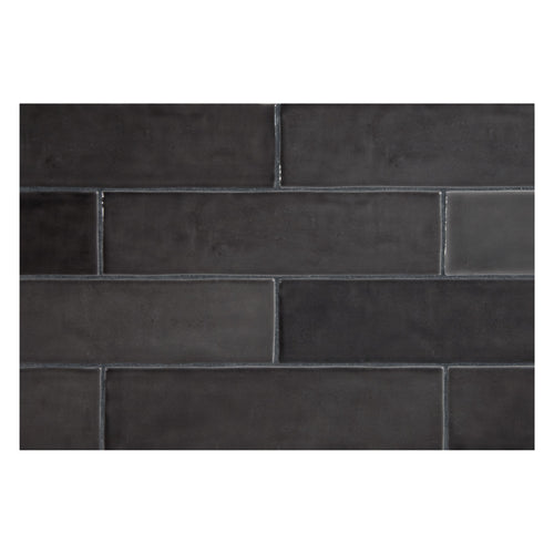 TrueTones Ceramics Toasted Grey Gloss 2x8 Zelli Field Tile Gloss