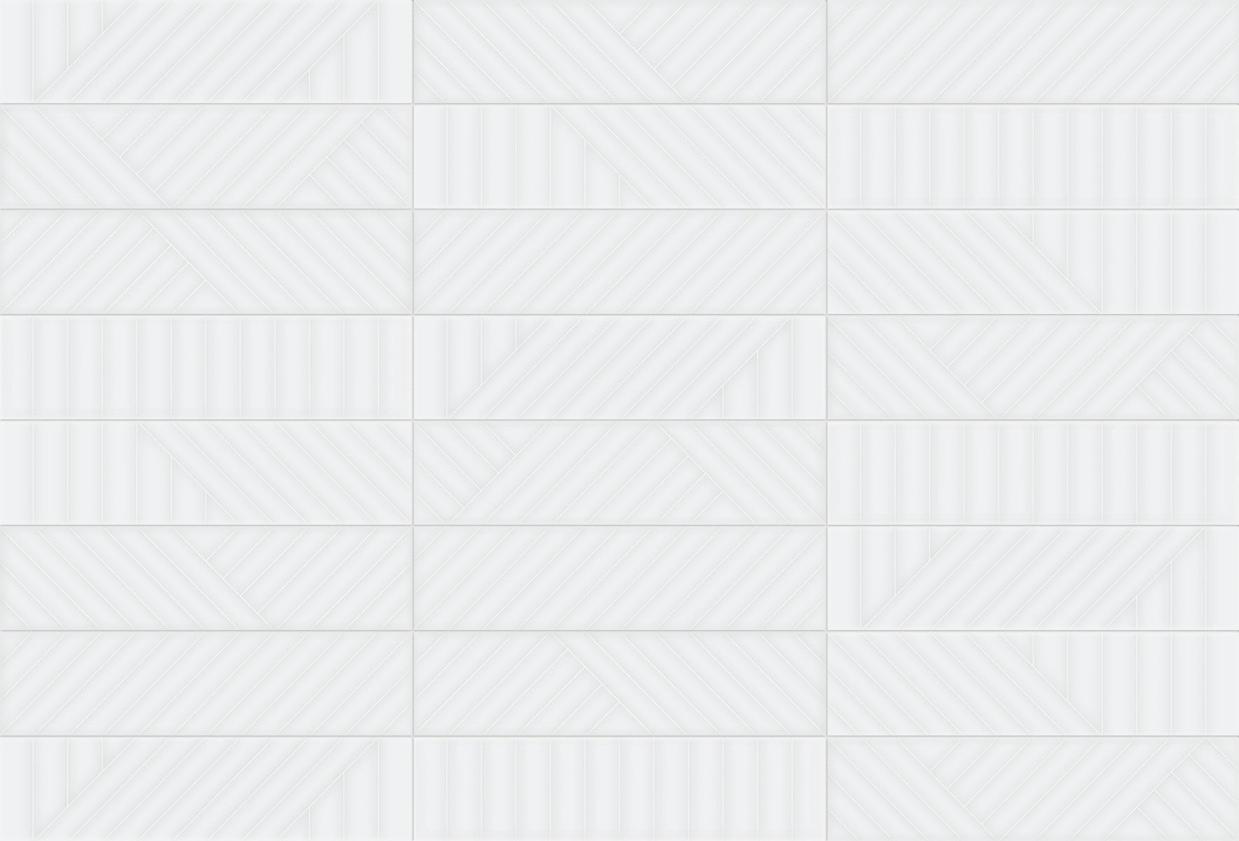Opal 3D White 3x12 Knot Decorative Tile Glossy
