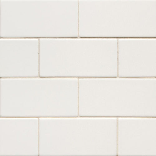6th Avenue White 3x6 Field Tile Matte