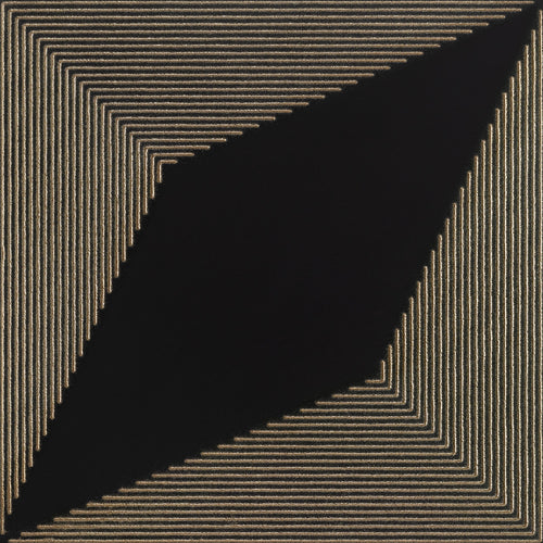 Angle Black 12x12 Decorative Tile Rectified