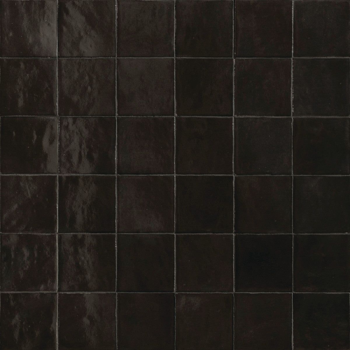 Zellige Neo Carbone 4x4 Field Tile Glossy