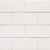 6th Avenue White 2x6 Field Tile Glossy