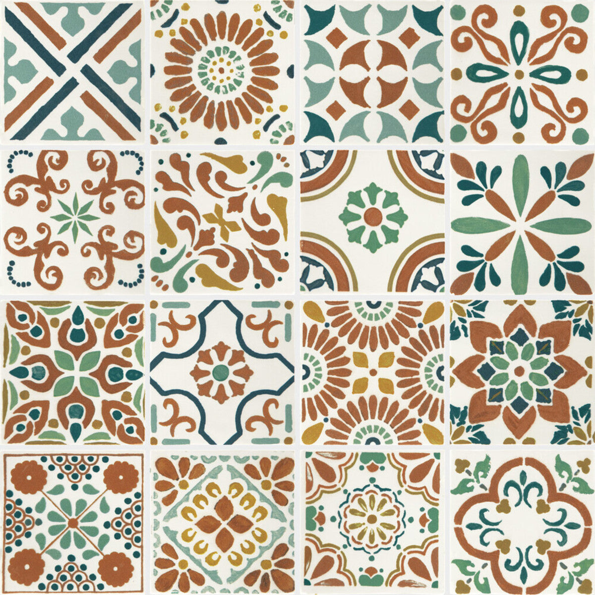 Cotto Revival Valencia 4x4 Decorative Tile Glossy