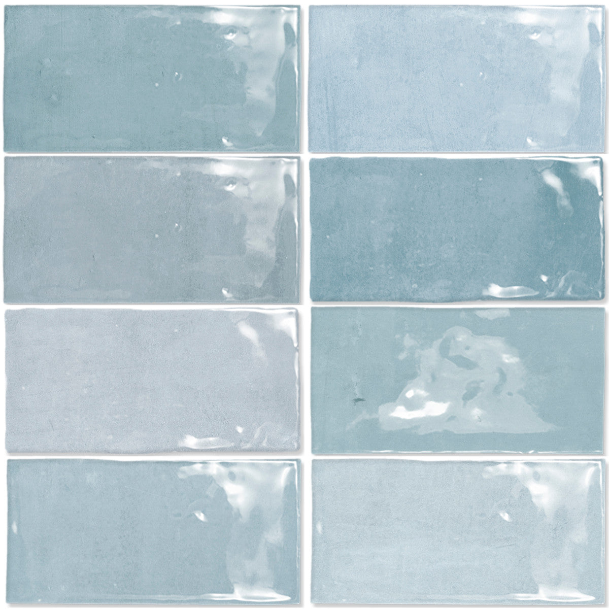 Fez Aqua 2x5 Field Tile Glossy