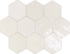 Zellige Hexa White 4x5 Hexagon Field Tile Glossy
