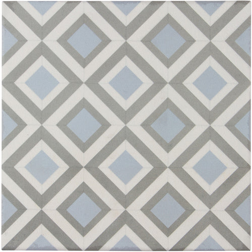 Encaustic Echoes Lapis 8x8 Formation Decorative Tile