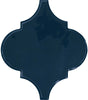 Playscapes Midnight Blue 6" Arabesque Wall Tile Glossy