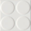 Classics Kho Liang Ie Accent White 4x4 Pattern 6 Decorative Tile Gloss