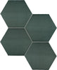 Teramoda Emerald 6x7 Hexagon Field Tile Glossy