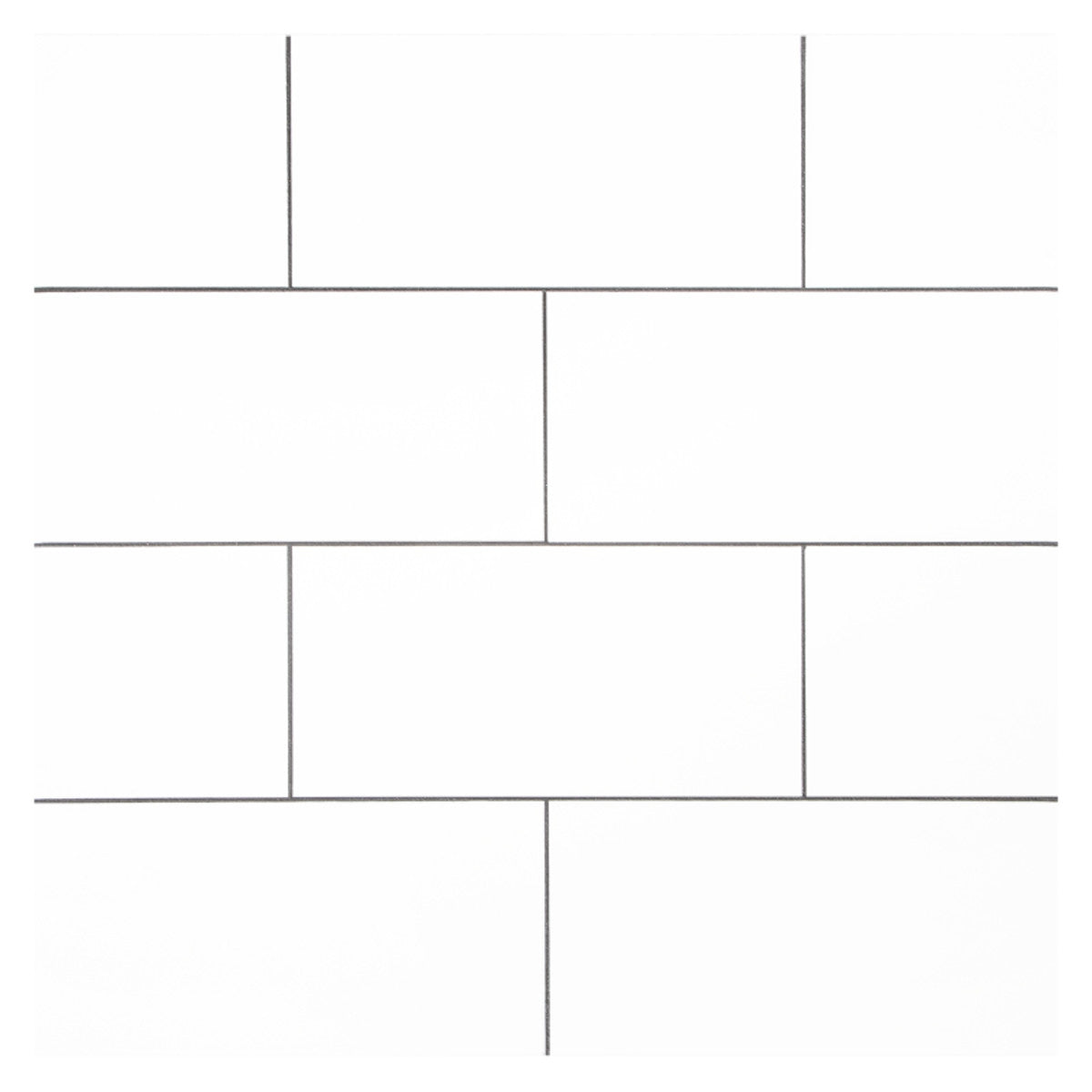Precision Ceramic Super White Super Gloss 3x6 Wall Tile Gloss