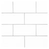 Precision Ceramic Super White Super Gloss 3x6 Wall Tile Gloss