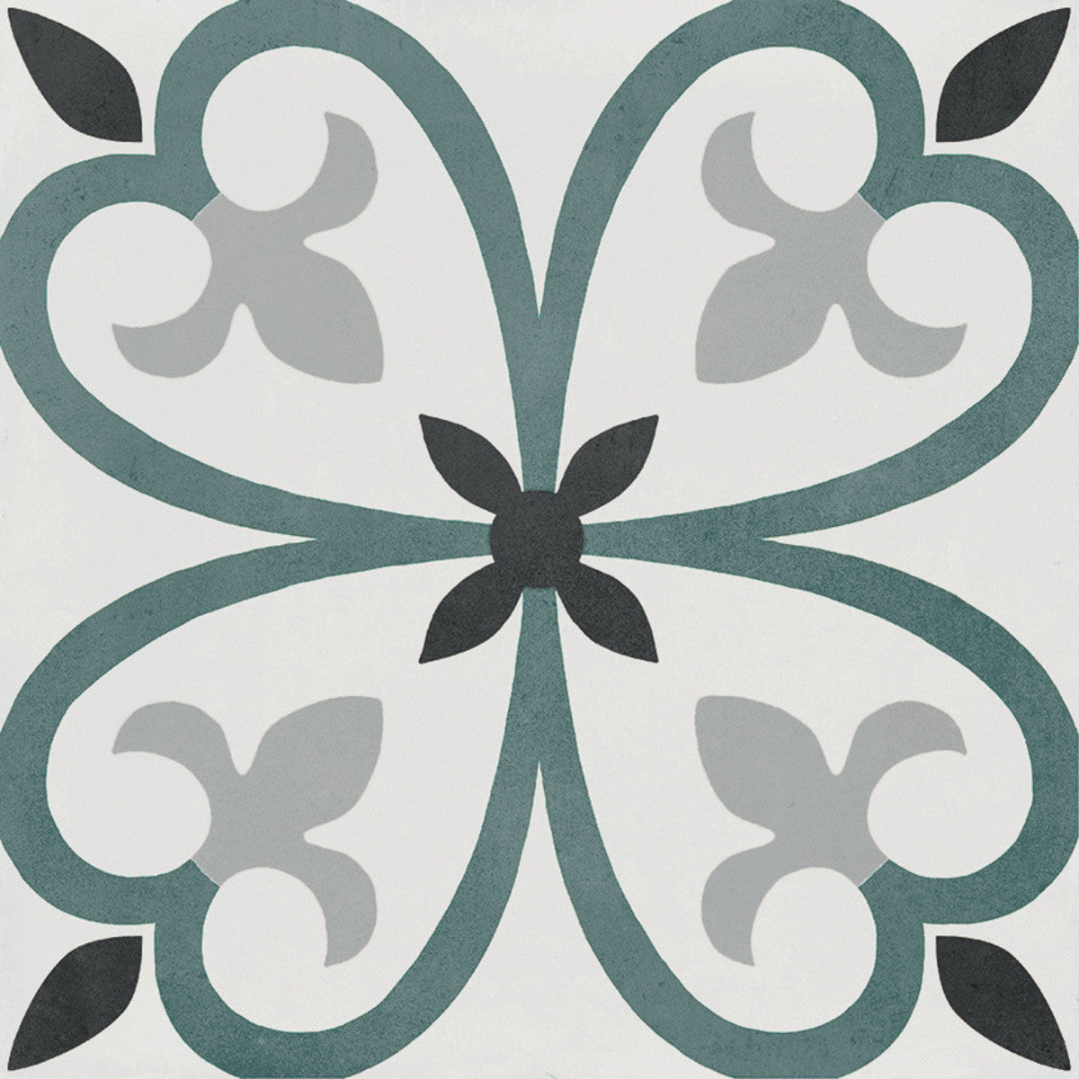 D_Segni Color Clover 8x8 Clover Decorative Tile Matte
