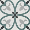 D_Segni Color Clover 8x8 Clover Decorative Tile Matte