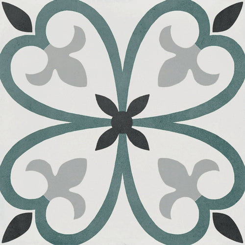 D_Segni Color Clover 8x8 Clover Decorative Tile Matte