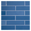 TrueTones Ceramics Astor Blue Gloss 2x8 Field Tile Gloss