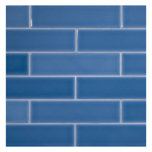 TrueTones Ceramics Astor Blue Gloss 2x8 Field Tile Gloss