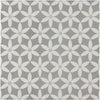 Encaustic Echoes Lapis 8x8 Bloom Decorative Tile
