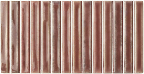Potters Wine 5x10 Bars Decorative Tile Glossy