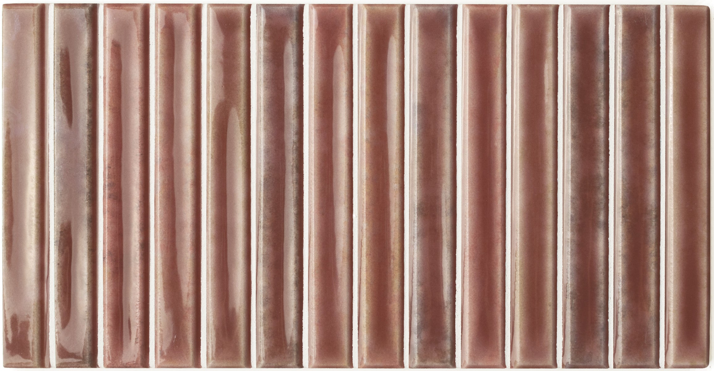 Potters Wine 5x10 Bars Decorative Tile Glossy