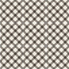 D_Segni Chalk/Mud/Midnight/Sand Blend 8x8 Plaid Decorative Tile Matte