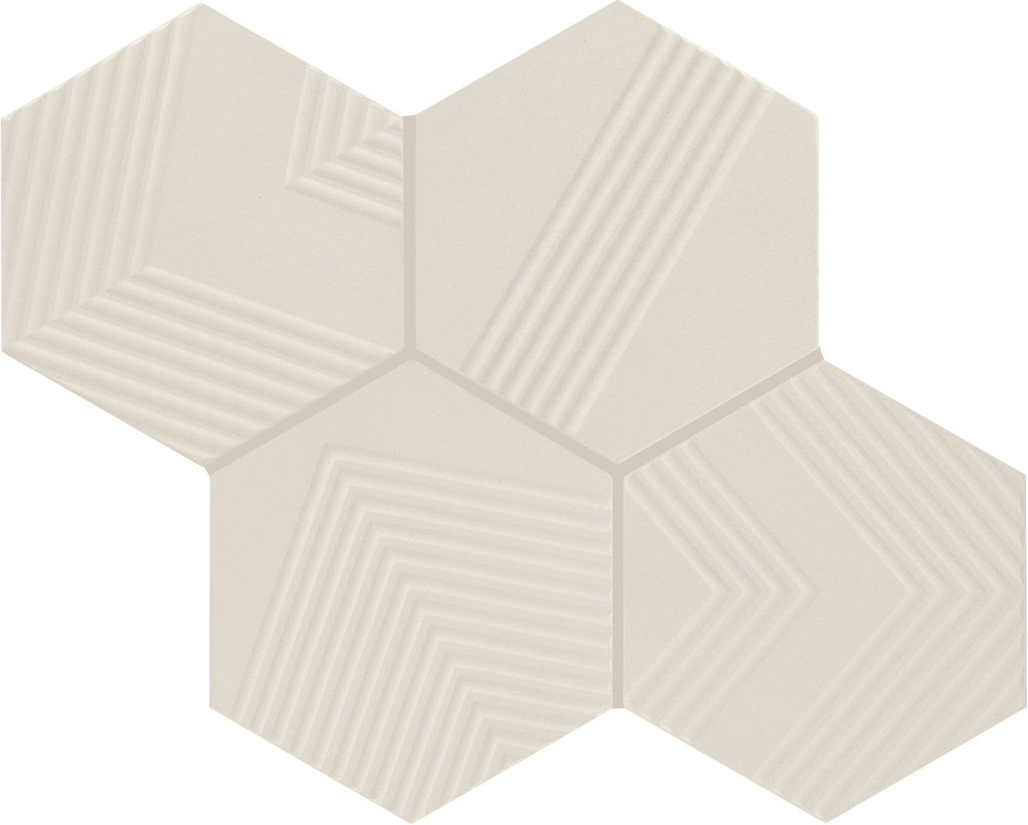 Rhyme and Reason Canvas 4x5 Hexagon Ripple Mix Field Tile