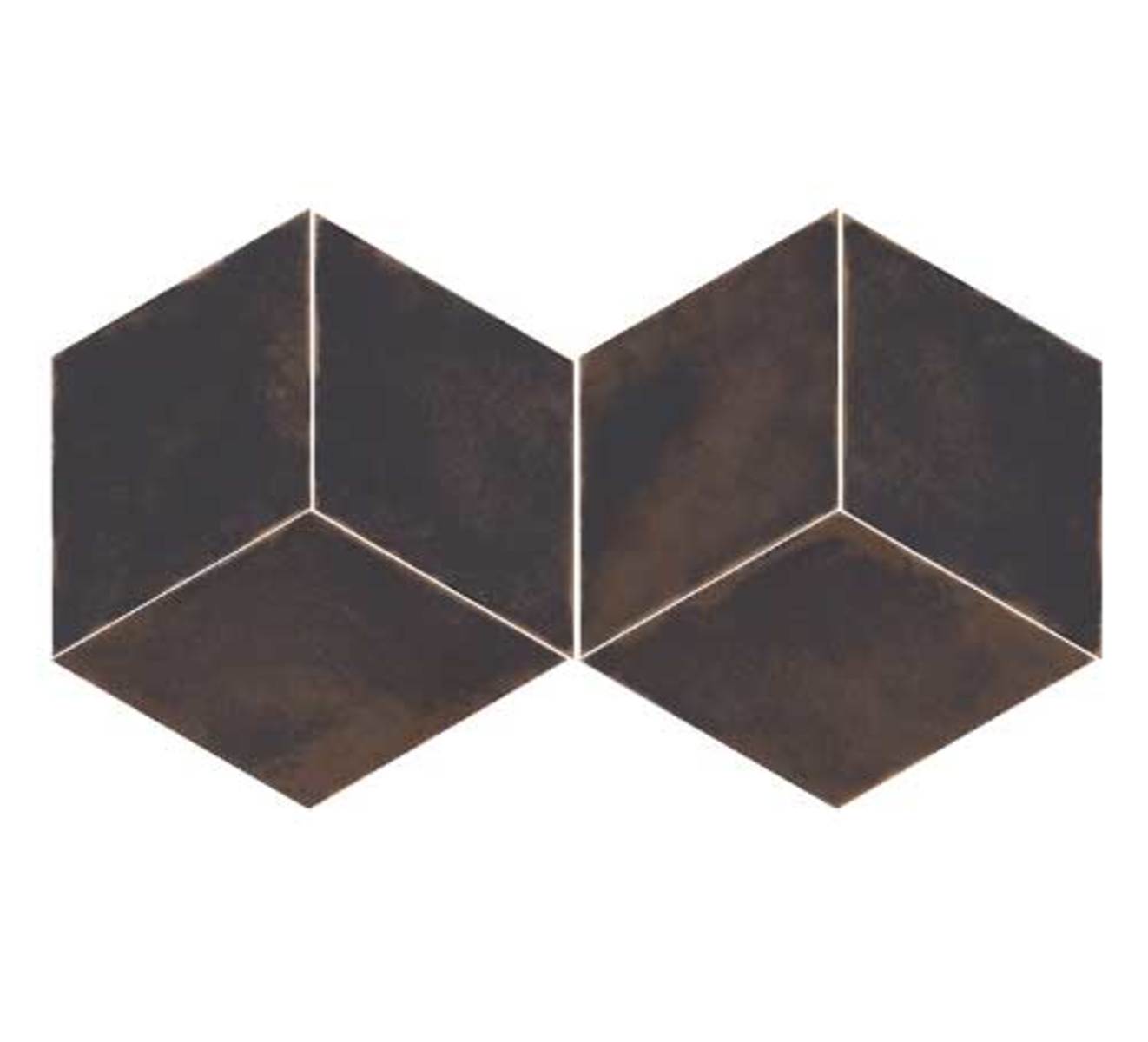 Mud Graphite 6x10 Diamond Field Tile Matte