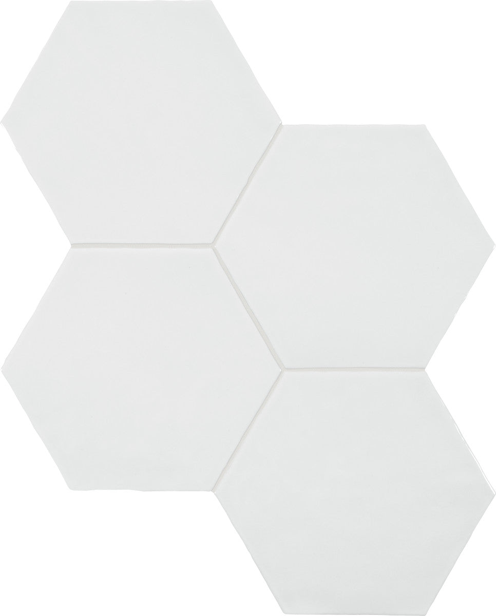 Teramoda Powder 6x7 Hexagon Field Tile Glossy