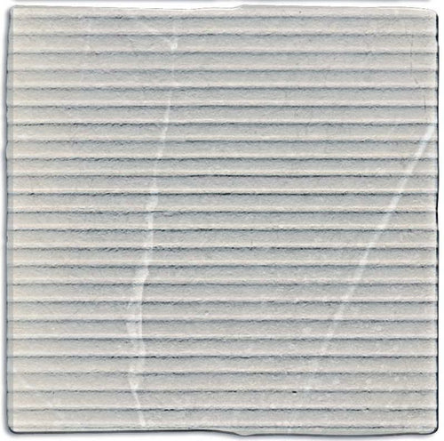 Gea Grey 5x5 Carved Decorative Tile Matte
