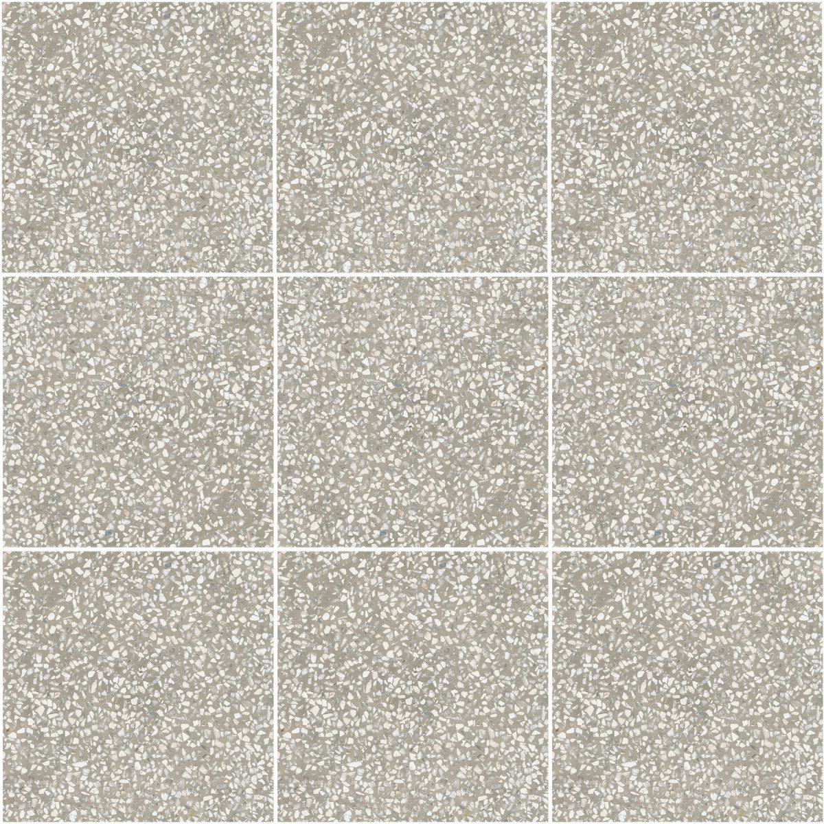 D_Segni Terrazzo Grey 8x8 Field Tile Matte