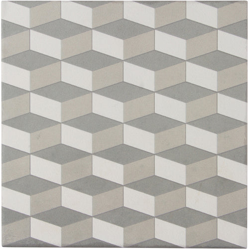 Encaustic Echoes Pale 8x8 Trek Decorative Tile