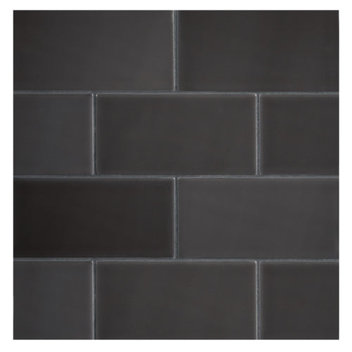 TrueTones Ceramics Toasted Grey Gloss 3x6 Field Tile Gloss