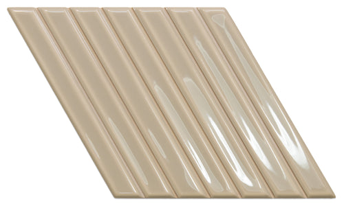 Spike Bars  Greige 6x10 A Decorative Tile Gloss