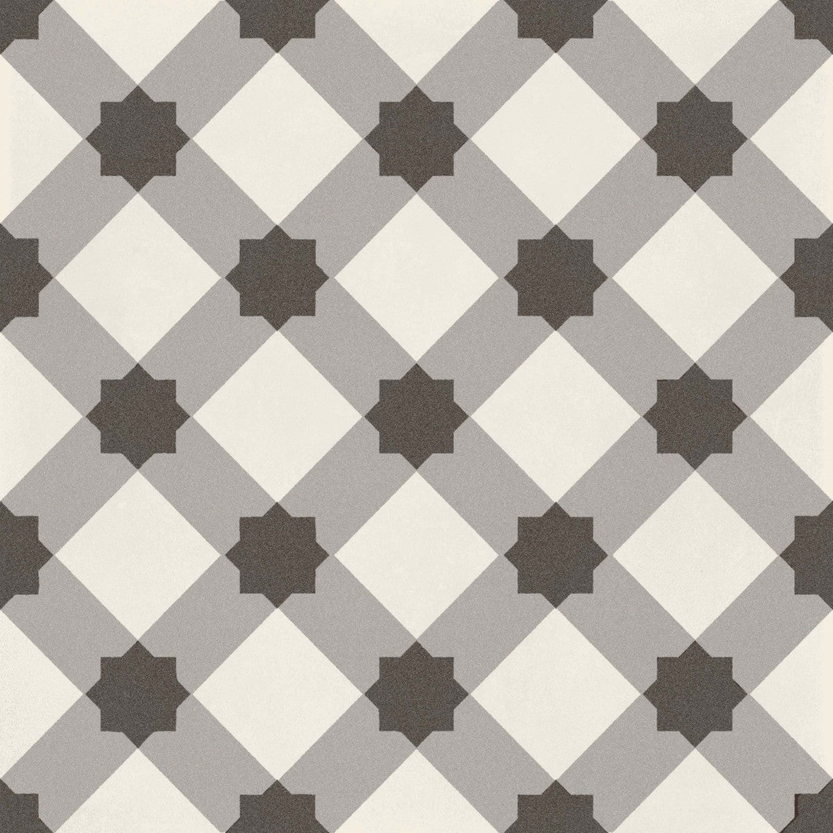 D_Segni Chalk/Midnight/Shadow/Smoke Blend 8x8 Plaid Decorative Tile Matte